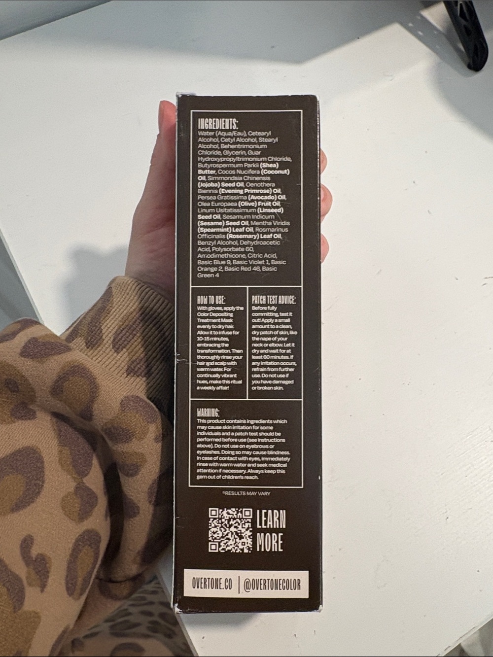 Overtone Espresso Brown Color-Depositing Hair Treatment Mask - Brown - Picture 6 of 9
